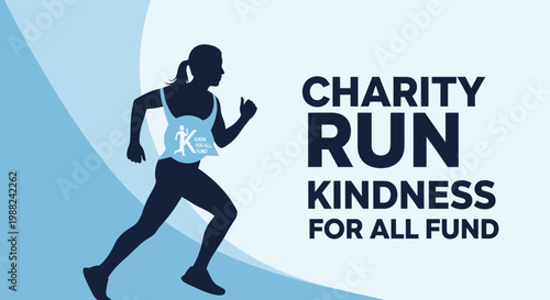 Inspiring Charity Run Visual Emphasizing Kindness and Support For Numerous Causes Worldwide