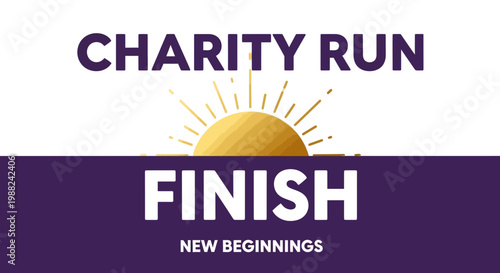 Inspiring Charity Run Visuals Celebrating Achievement and Promoting Hope for a Fresh Start