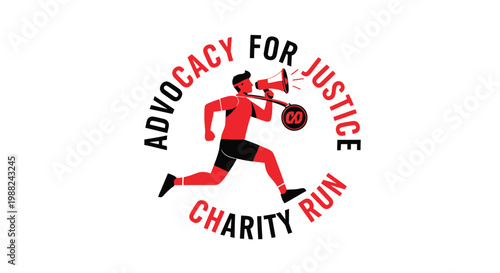 Justice Focused Charity Run Campaign Concept: Advocating For Fairness And Equality In Motion