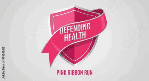 Inspiring Health Campaign: Defending Wellness Through Pink Ribbon Run Concept