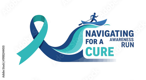 Inspiring Symbol Depicting Awareness and Support for a Cause and Fundraiser Event Design