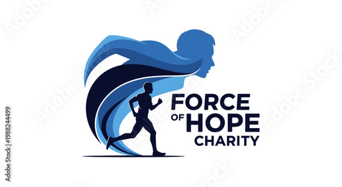 Inspiring Symbol Depicting Force and Hope, Suitable for Charities and Non-Profit Organizations