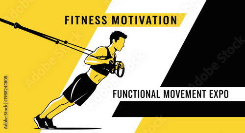 Inspiring Illustration Of Person Exercising With Fitness Motivation For Healthy Lifestyle