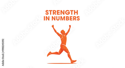 Inspiring Visual Illustrating Collective Strength and Teamwork for Athletic Motivation and Success