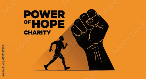 Inspiring Visual Illustrating Power, Hope, and Unity within a Charity Context