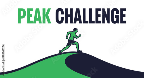 Inspiring Visual Illustrating The Peak Challenge, A Journey of Achievement And Triumph