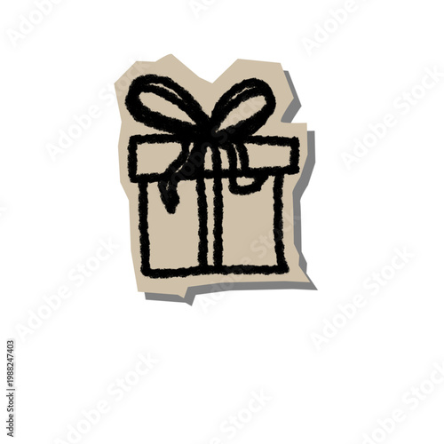 Scrapbook Doodle Gift Box