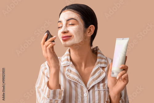 Beautiful young woman with ...