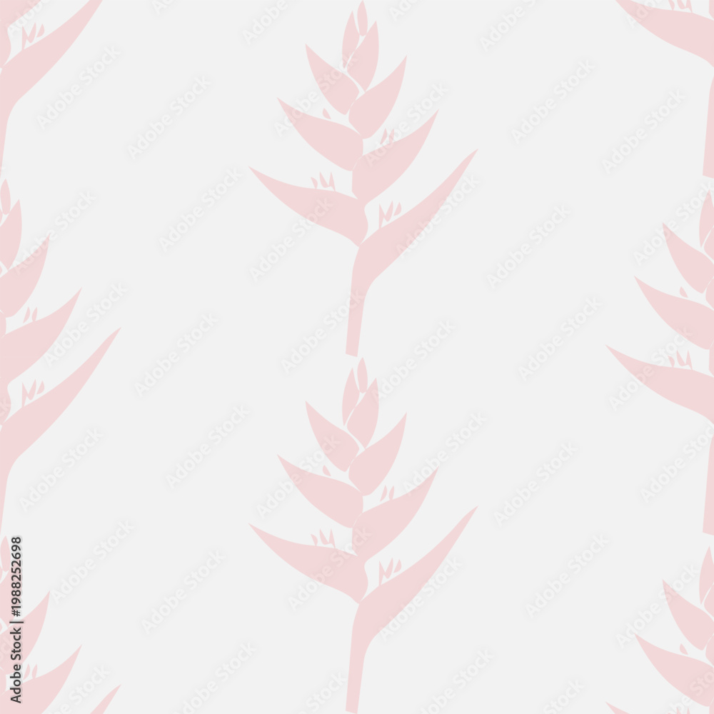 Fototapeta premium Tropical Flower Pattern Minimal Botanical Seamless