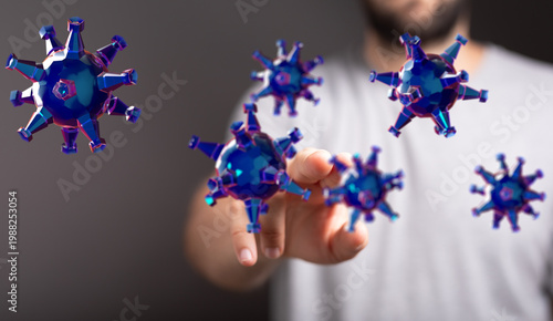 3D rendered illustration of...
