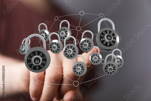 Concept of cybersecurity, d...