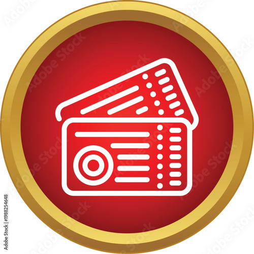 Tickets representing entry for cinema, movie, video, or various events