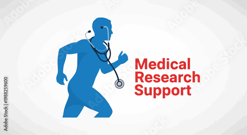 Medical Research Support Concept Depicting Health and Science Innovation in Progress
