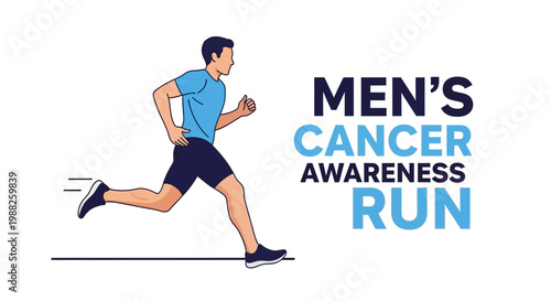 Mens Health Awareness Run Promoting Early Detection and Cancer Prevention Programs