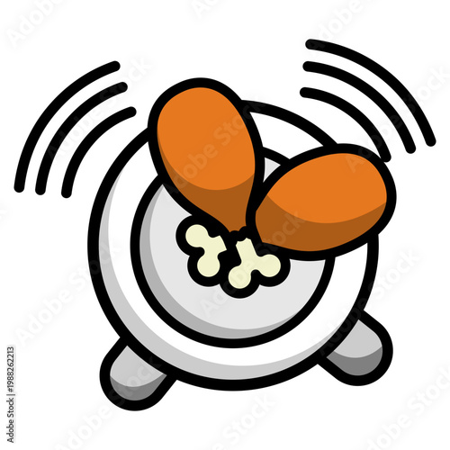 Lunch time logo template