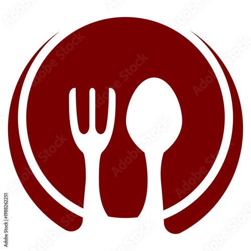 Lunch time logo template