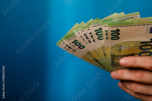 Close up of person holding ...