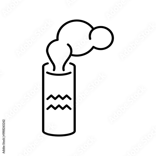 Fire cracker icon. Celebration and fireworks line symbol. Black and white.
