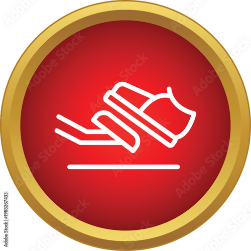 Foot pressing a car's gas pedal icon showing acceleration