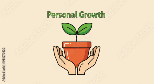 Nurturing Personal Advancement: Illustration of Growth, Support, and Self-Development