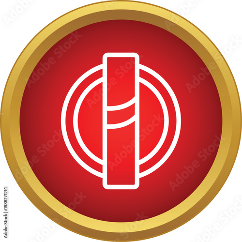 Cigar icon symbolizing smoking, habit, or tobacco product