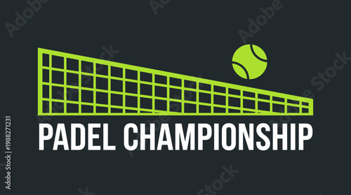 Graphic Design Illustrating The Padel Championship With A Unique Sporty Vibe, Modern Style