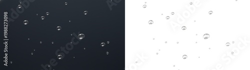 Foto Water drops raindrop glass window overlay misty condensation on PNG transparent