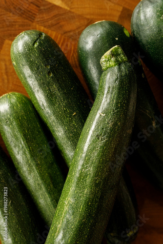 Close-up of fresh green zuc...