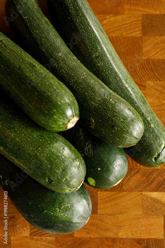 Close-up of fresh green zuc...