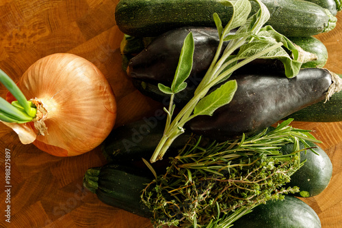 Close-up shot of raw fresh ...