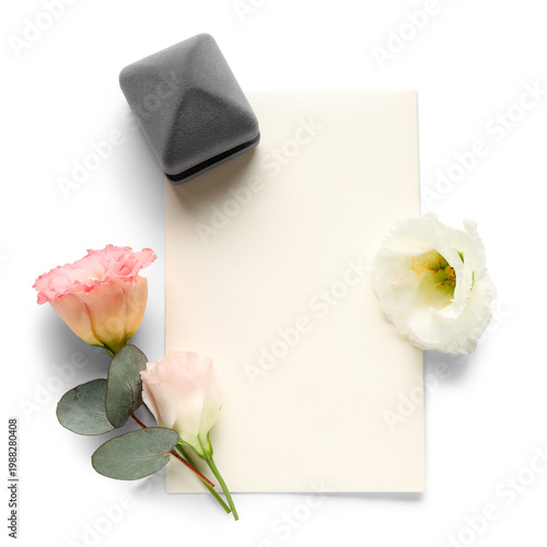 Composition with blank card...