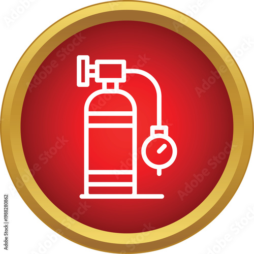 Scuba tank with regulator and pressure gauge, symbolizing underwater exploration