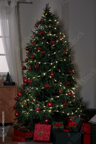 Christmas tree with glowing...