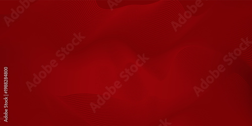 Contemporary technology cover design set. Luxury background with red line pattern (guilloche curves). Premium vector tech backdrop for business layout, digital certificate, formal brochure template
