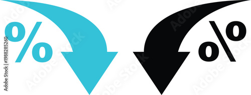 Business and finance infographic elements with charts, arrows, percentage circles and growth graphs in green and blue colors on white background, ideal for data visualization designs.