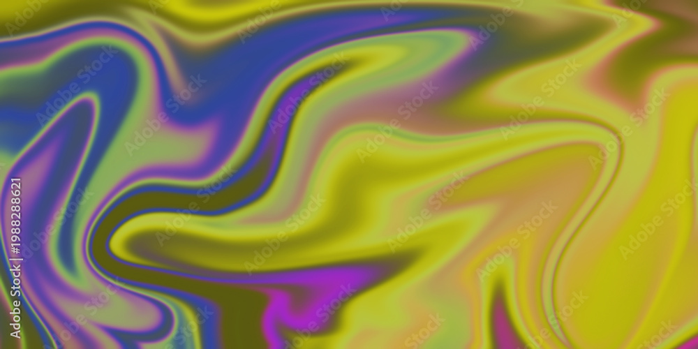 Obraz premium Abstract Fluid Marble Background with Vibrant Yellow and Purple Swirls for Modern Design