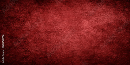 Vintage red grunge texture background with aged brown paper patterns and a rough antique parchment design on an old weathered wall