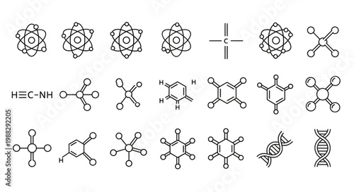 Collection of Chemical Molecular Structures and Diagrams.