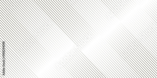 Minimal black and white gradient stripe diagonal curves thin vector abstraction line transparent wavy fabric web geometric pattern technology texture design.
