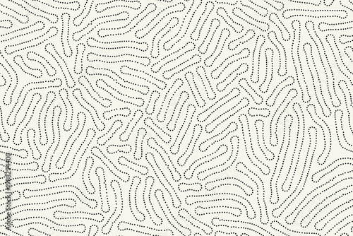 Vector seamless pattern. Modern stylish texture. Smooth natural elements. Repeating abstract tileable background. Scattered organic dotted shapes. Versatile simplistic surface design.