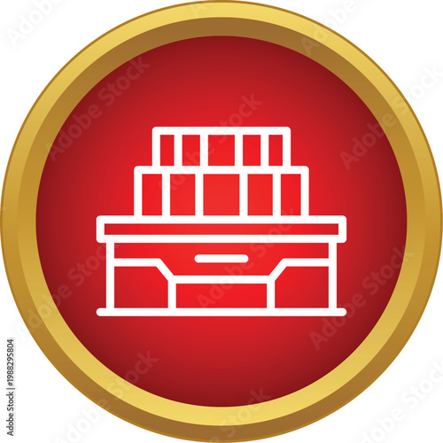 Bookshelf holding literature and knowledge for reading and studying