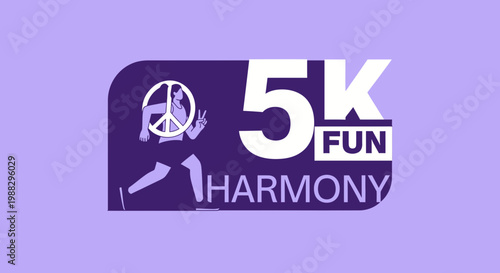 Peaceful 5K Run Promoting Harmony and Wellness: Engaging Design Concept