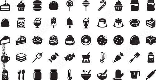 Black and white collection of household and utensils for use household utensils kitchenware appliances