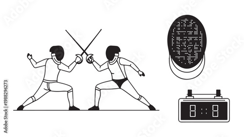 Balloon Whisk Kitchen Utensil Vector Illustration Isolated on White Background for Cooking and Baking Concepts