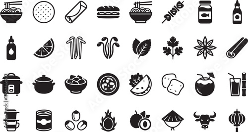 Black and white of household kitchenware office supplies and tools utensils