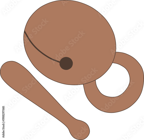 moktak, wooden percussion instrument used for chanting by Buddhist clergy