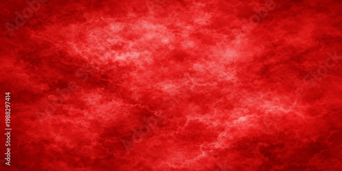 Red grunge background with aged paper texture and vintage wall pattern creates an antique red abstract backdrop featuring dark smoke art and subtle purple light for a textured design wallpaper