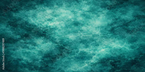 A dark blue abstract background features a motion blur texture of stormy clouds and lightning over a deep sea night sky