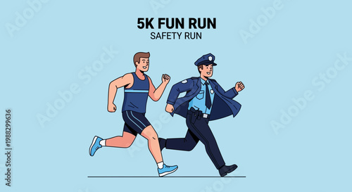 People Running Together Showing Concepts Like Friendship, Health, Fitness, and Community Activity