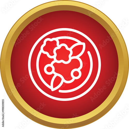 Petri dish showing growing bacteria colonies or microscopic organism culture
